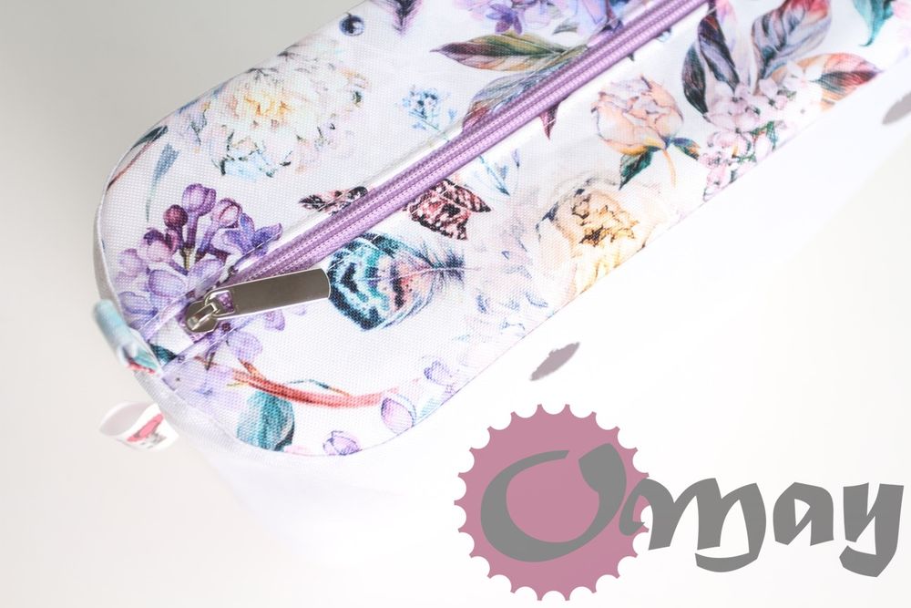 organizer do OBAG MINI bzy konwalie fioletowe wkład 2 kieszenie OMAY