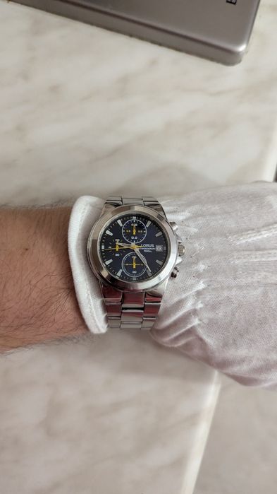 Часы Lorus 100m chronograph, годинник Японія