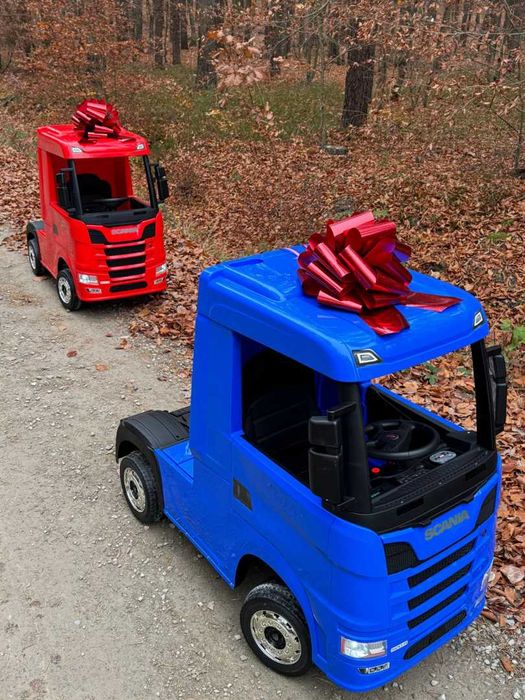 TIR dla dzieci SCANIA 4x4 na akumulator + PILOT MP3 ciężarówka