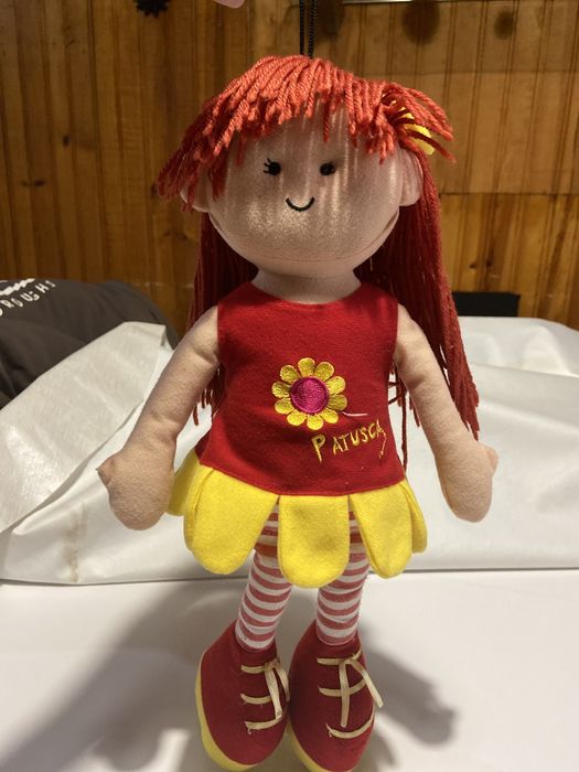 boneca   tecido laranja