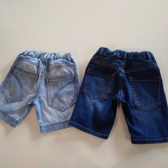 Benetton Denim Shorts Set - 24M/36M