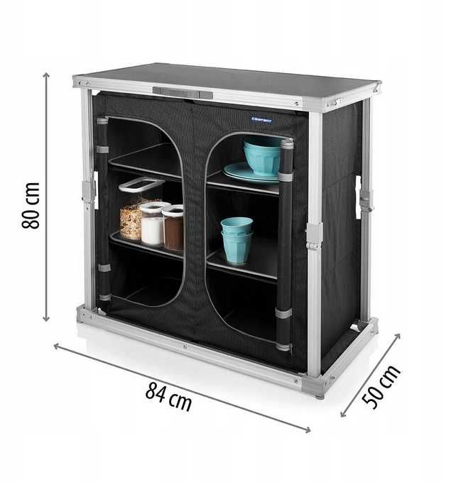 Szafka wolnostojąca Campart czarny 84 cm x 80 cm x 50 cm