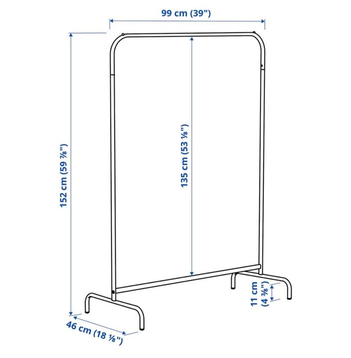 Chariot  branco em ferro ikea