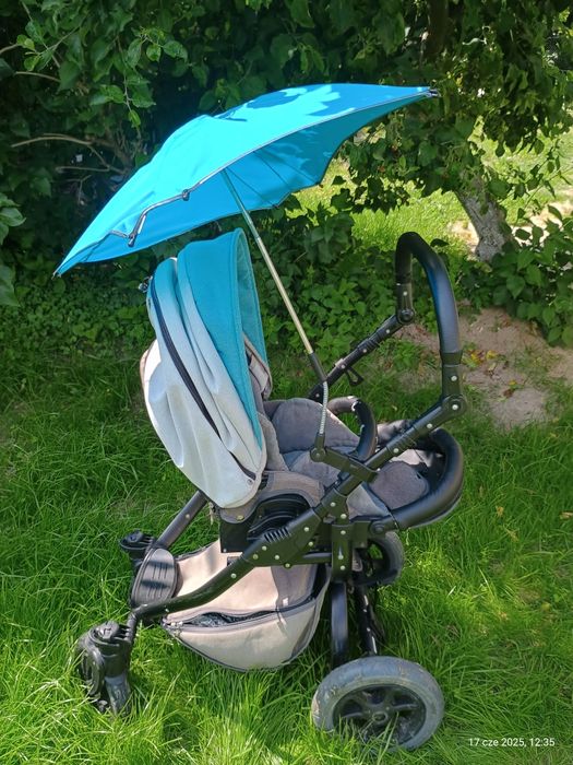 Wózek 3w1 tutek grander lift, gondola/spacerówka/fotelik + akcesoria
