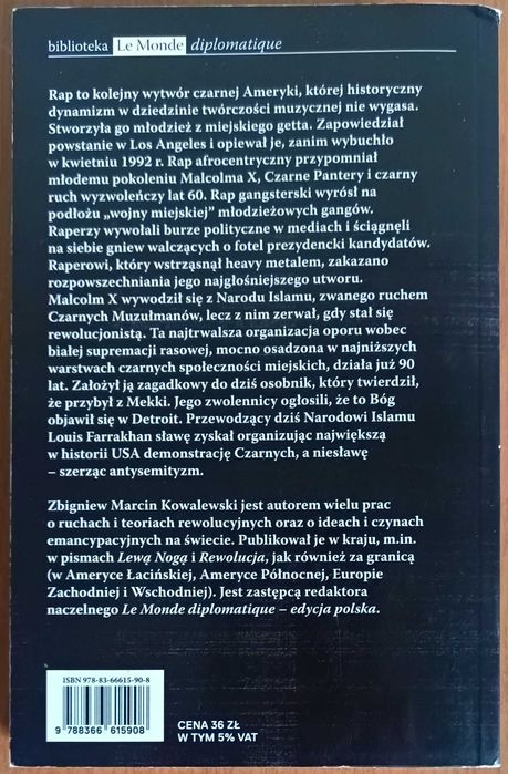 Zbigniew M. Kowalewski "Rap. Między Malcolmem X a subkulturą gangową"