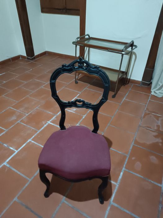 Cadeira vintage estofada
