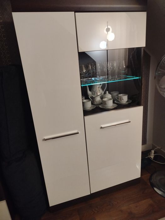 Komplet komoda i witryna Abra