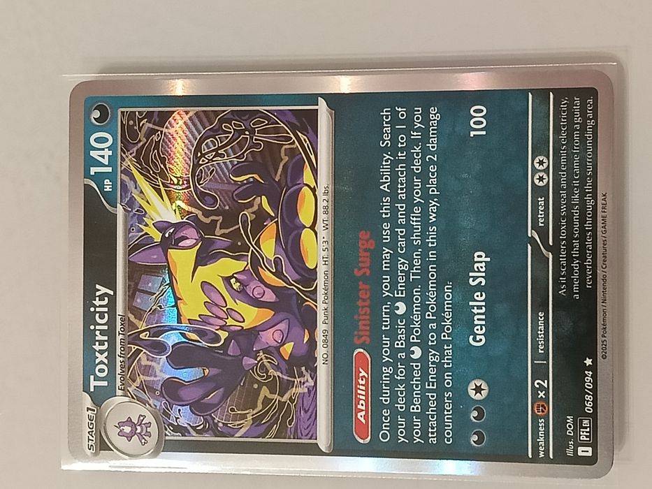Karta Pokemon Mega Evolution Phantasmal Flames Toxtricity 068/094