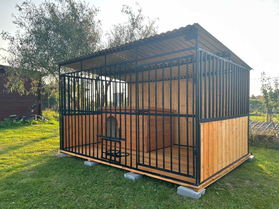 Kojec dla Psa 4x3 - ściany drewniane Impregnowane | KOJCE | - ESSTAL