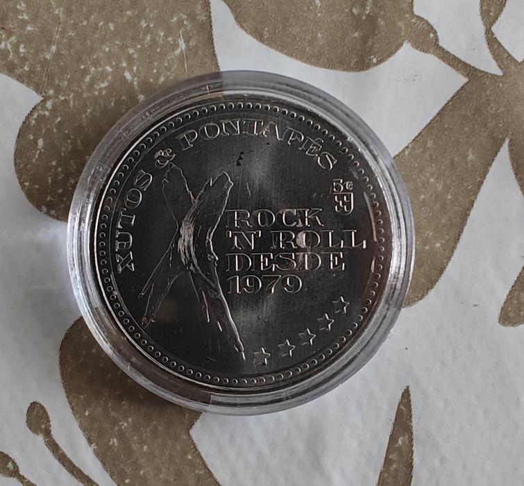 Moeda Comemorativa 5€ Xutos & Pontapés (Cuproníquel) – 2025