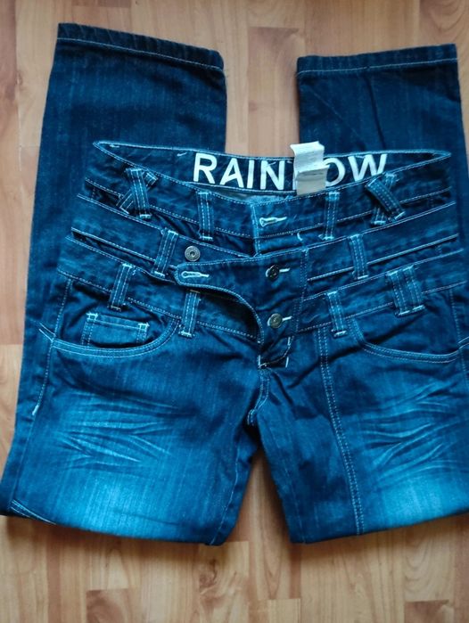 Męskie spodnie dżinsowe i sztruksy