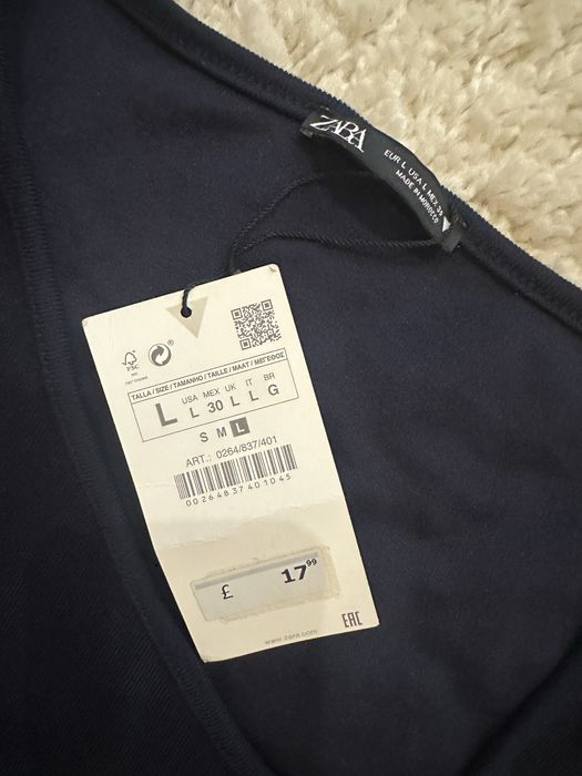 Новий лонгслів Zara розмір L