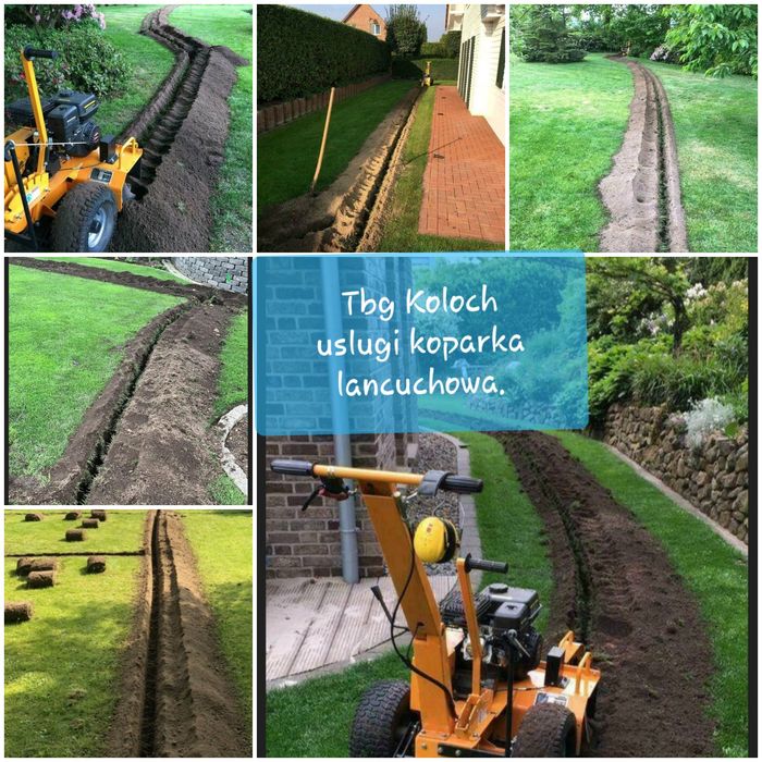 Uslugi,wynajem... koparka lancuchowa
