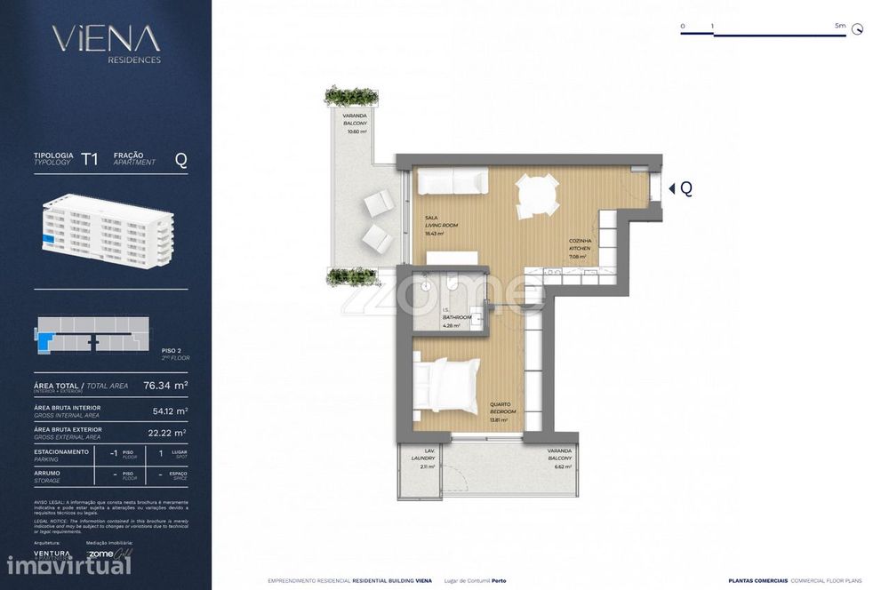 Apartamento T1 - VIENA Residences