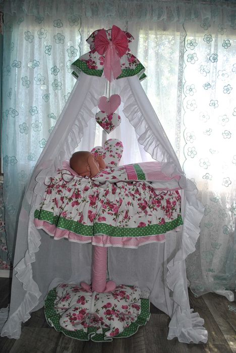 Kosz mojżesza łóżeczko Lalka reborn pościel baldachim wysyłka.