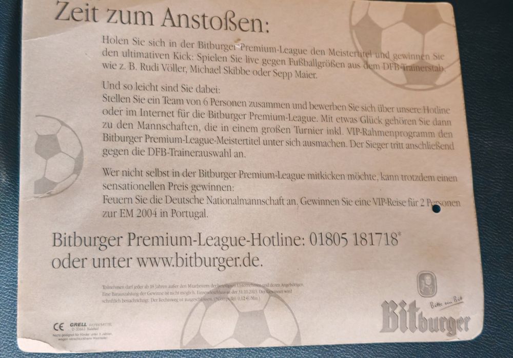 Ciężarówka ME 2004 Bitburger DFB Grell 1:87