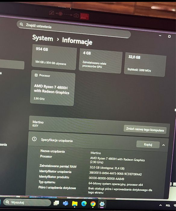 Lenovo IdeaPad Gaming  Ryzen 7