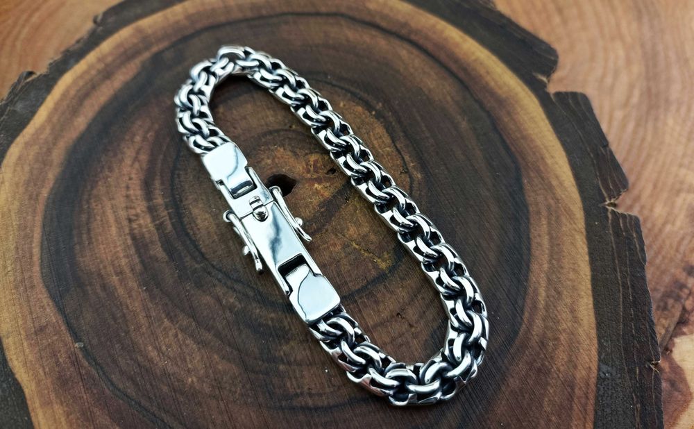 Срібний Браслет Бісмарк на замовлення серебряный браслет Бисмарк