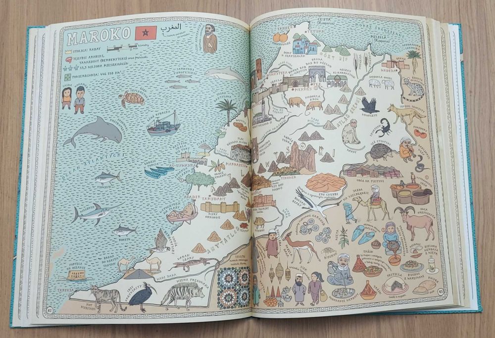 Mapy. Obrazkowa podróż po lądach, morzach i kulturach świata.