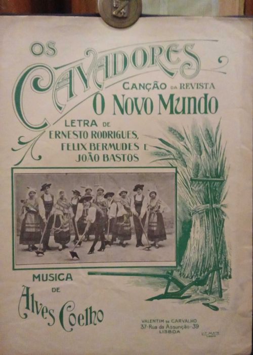 Partitura: Os Cavadores "O Novo Mundo" - Alves Coelho