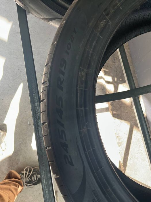 Шины БУ 245 45 R 19 Pirelli PZero MO Лето Комплект резина