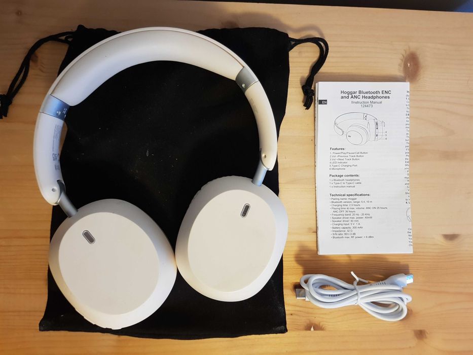 Słuchawki bezprzewodowe Hoggar Bluetooth ENC/ANC (uszkodzone)