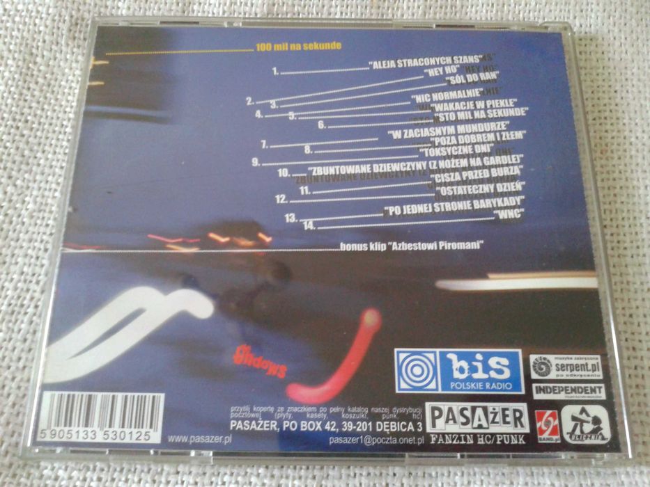 De Łindows - 100 Mil Na Sekundę  CD