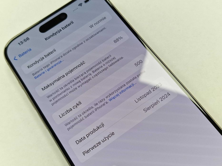 Iphone 15 PRO MAX 512GB/ Natural Titanium/ 88%/ Grade A-/ z Media Expert