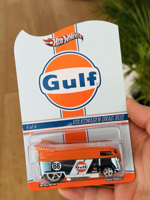 Hot Wheels Volkswagen Drag Bus GULF RLC 2013 mega unikat Spectraflame