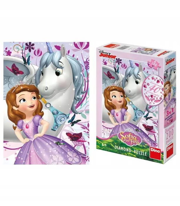 Puzzle Dino Sofia The First 200 Elementów Jej Wysokość Zosia. Nowy Produkt