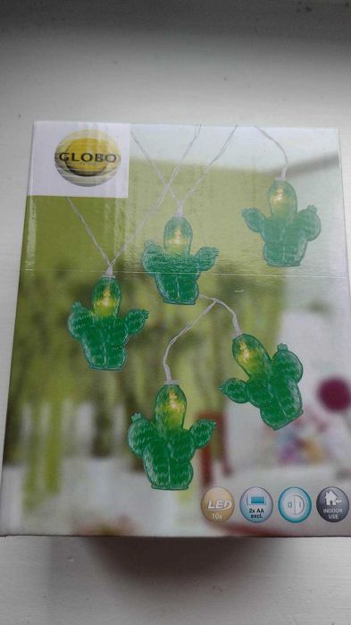 Girlanda kaktusy Led na baterie AA