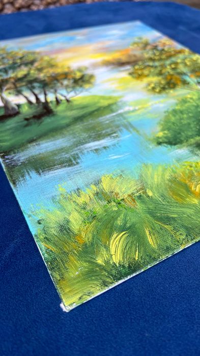 pejzaż akryl na płótnie