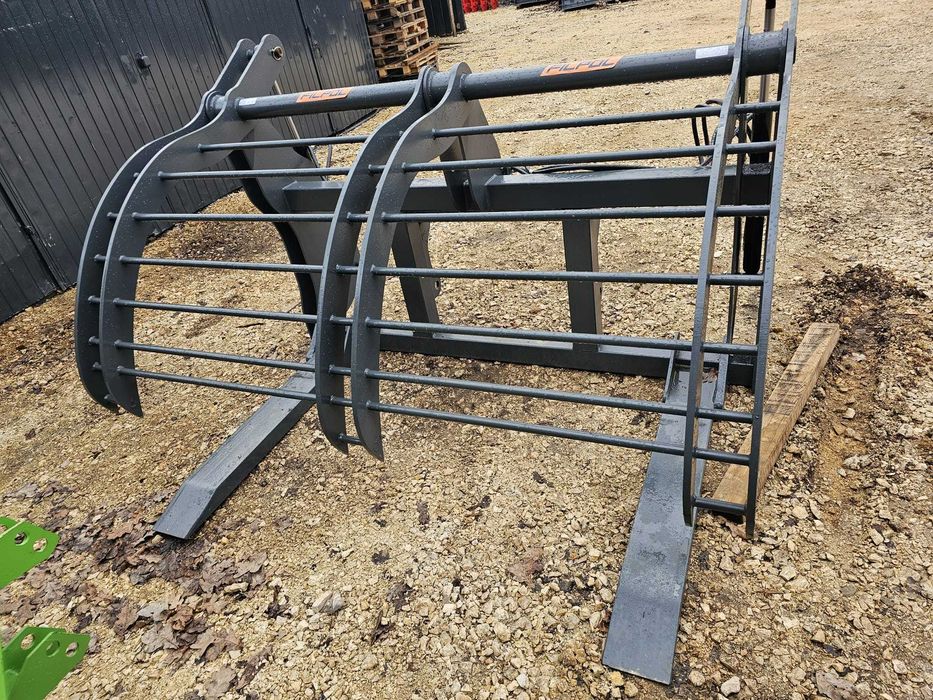 Chwytak krokodyl do kłód drzewa do turów, ładowarek euro, manitou itp