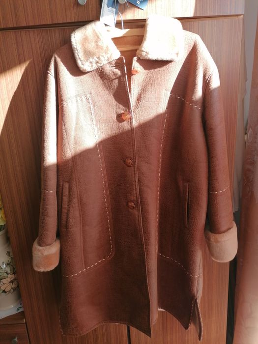 Kożuch damski ekoskóra