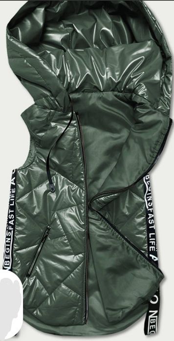 Nowa Kamizelka, bezrękawnik z kapturem