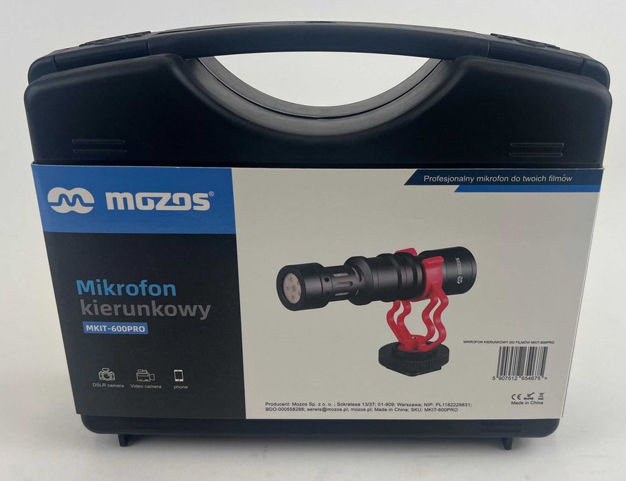 MOZOS Mikrofon kierunkowy MKIT-600PRO NOWY !!!