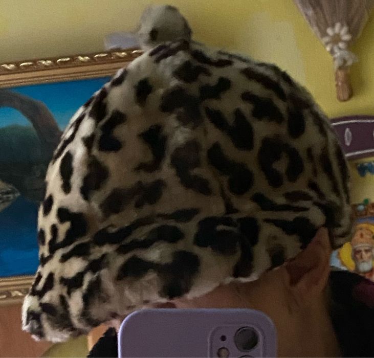 Зимняя мутоновая кепка