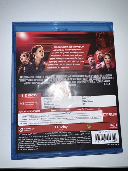 Filme em Blu-ray viuva negra