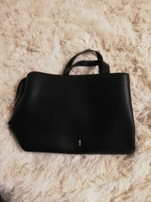 torebka skórzana Ochnik Daily liczne kieszonki zamki