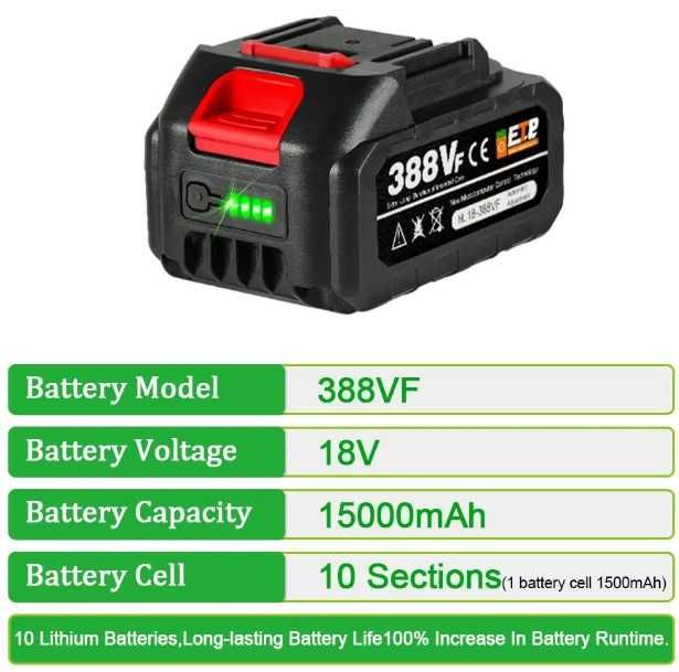 Corta Relva Alt. Ajustável 1500W 2xBat. 18V Makita
