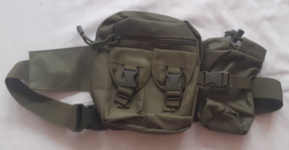 Nowa torba biodrowa, nerka military kolor oliwkowy