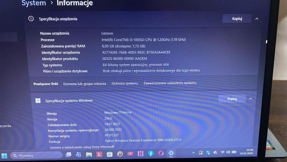 Sprzedam laptop Lenovo