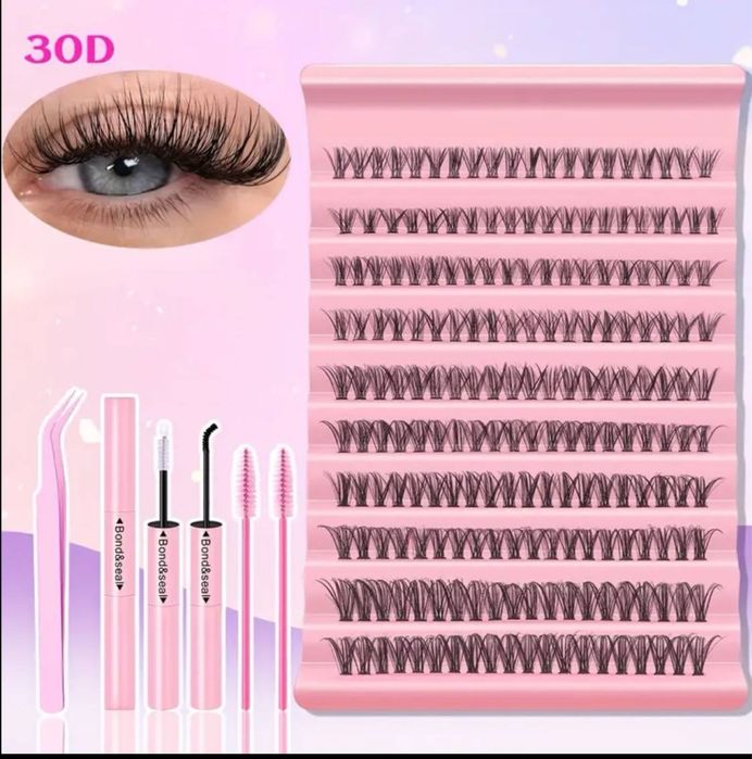 Накладні вії набір для нарощуванн вій вії пучки 3Д