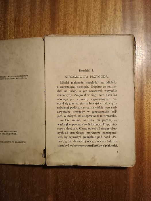 Przygoda w Biarritz - Antoni Marczyński - 1934 [A2.]