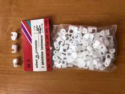 Uchwyt UK 6 do mocowania przewodów kabli max fi 6 mm