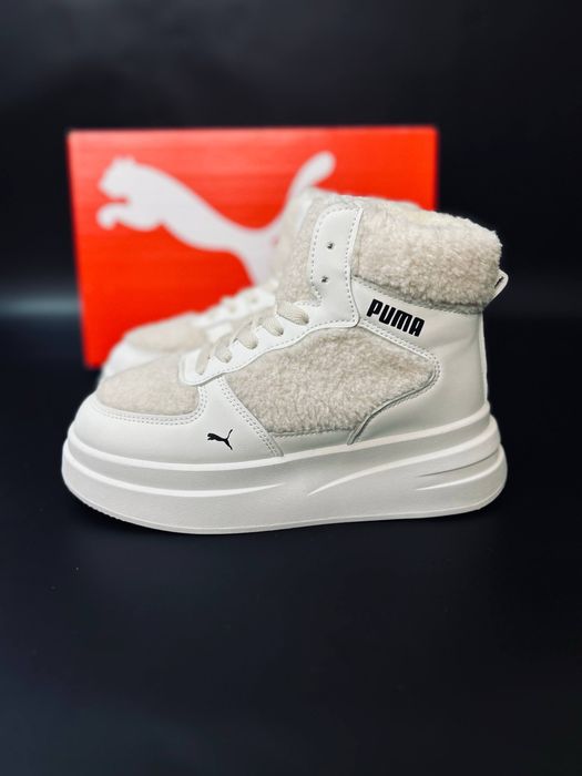 Ботинки Пума очень теплые / ботинки на высокой подошве пума женские