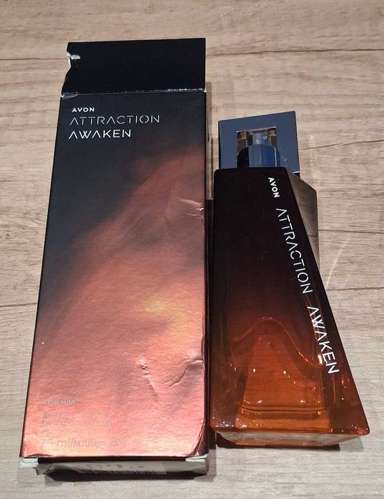 Męskie perfumy Avon Attraction Awaken 75ml - małe zużycie