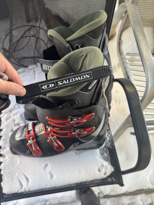Лижі Дешево  , лижне взуття Salomon , лижні палиці