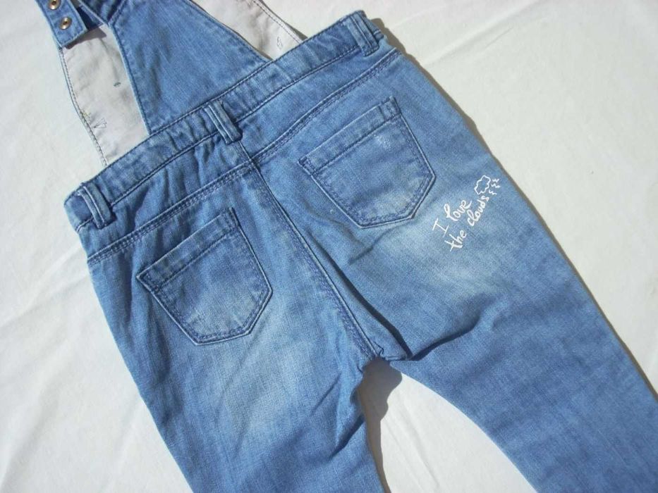 Zara Baby Girl Ogrodniczki jeansowe 12 18 msc 86 cm