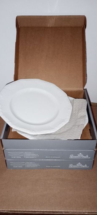 Rosenthal Biała Maria serwis talerze do obiadu 12 cz. Dla 6 osób Nowe